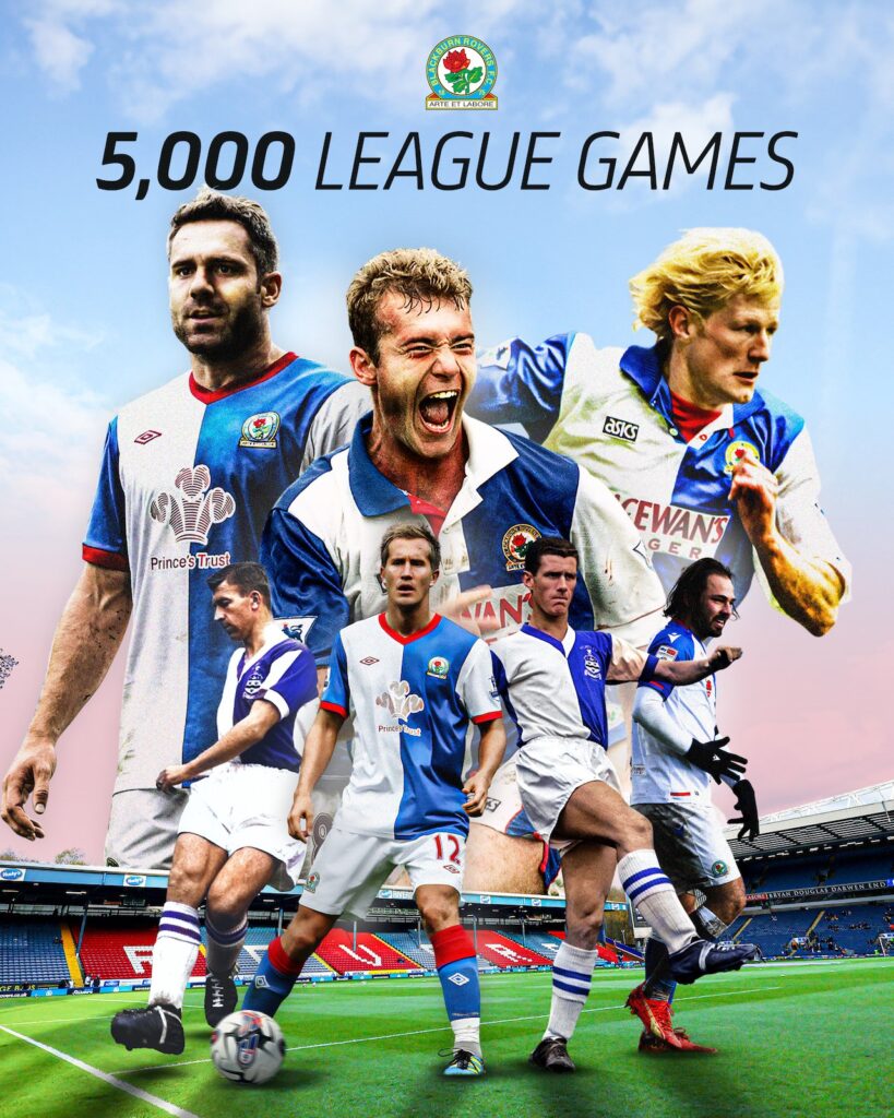 Il Blackburn Rovers festeggia le 5000 gare in Football League